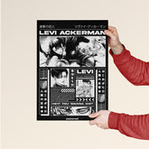 Levi Ackerman Attack on Titan Manga Style Poster